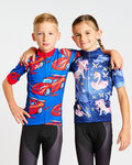 HOLOKOLO Kurzarm Fahrradtrikot - CARS KIDS - Rot/Blau