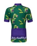 HOLOKOLO Kurzarm Radtrikot und Shorts - DINOSAURS KIDS - Grün/Schwarz