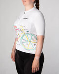 HOLOKOLO Kurzarm Fahrradtrikot - MAAPPI ELITE LADY - mehrfarbig/Weiß