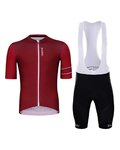HOLOKOLO Kurzarm Radtrikot und Shorts - HAPPY ELITE - Rot/Schwarz
