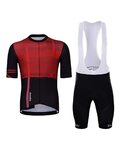 HOLOKOLO Kurzarm Radtrikot und Shorts - AMOROUS ELITE - Rot/Schwarz