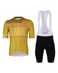 HOLOKOLO Kurzarm Radtrikot und Shorts - JOLLY ELITE - Gelb/Schwarz