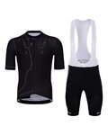 HOLOKOLO Kurzarm Radtrikot und Shorts - PLAYFUL ELITE - Schwarz