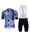 HOLOKOLO Kurzarm Radtrikot und Shorts - PASSIONATE ELITE - Blau/Schwarz