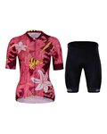 HOLOKOLO Kurzarm Radtrikot und Shorts - PASSIONATE ELITE LAD - Schwarz/Rot