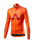 CASTELLI Langarm Fahrradtrikot für den Winter - INEOS GRENADIERS '21 - Hellblau/Orange