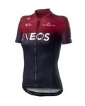 CASTELLI Kurzarm Fahrradtrikot - TEAM INEOS 2019 LADY - Rot/Schwarz