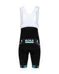 LE COL Kurze Fahrradhose mit Trägern - BORA HANSGROHE 2022 - Schwarz