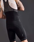 LE COL Kurze Fahrradhose mit Trägern - SPORT - Schwarz