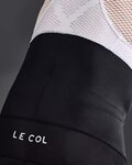 LE COL Kurze Fahrradhose mit Trägern - SPORT - Weiß/Schwarz