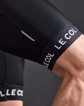 LE COL Kurze Fahrradhose mit Trägern - SPORT - Weiß/Schwarz