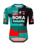 LE COL Kurzarm Fahrradtrikot - BORA HANSGROHE 2023 SPORT REPLICA - Rot/Schwarz/Grün