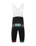 LE COL Kurze Fahrradhose mit Trägern - BORA HANSGROHE 2023 REPLICA SPORT - Schwarz