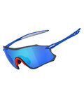 LIMAR Fahrradsonnenbrille - S9 - Blau/Rot