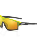 LIMAR Fahrradsonnenbrille - F90 - Titanium/Gelb