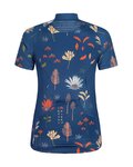 MALOJA Kurzarm Fahrradtrikot - GANESM. AOP 1/2 LADY - Blau