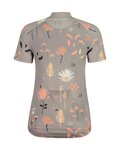 MALOJA Kurzarm Fahrradtrikot - GANESM. AOP 1/2 LADY - Grau