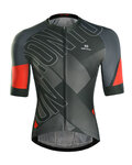 MONTON Kurzarm Fahrradtrikot - EDGE - Schwarz/Rot