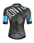 MONTON Kurzarm Fahrradtrikot - EDGE - Schwarz/Blau