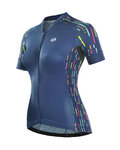 MONTON Kurzarm Fahrradtrikot - LANES LADY - Blau