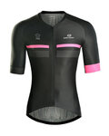 MONTON Kurzarm Fahrradtrikot - PERSEVERANCE - Rosa/Schwarz