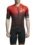 MONTON Kurzarm Fahrradtrikot - DEEP - Schwarz/Rot