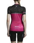MONTON Kurzarm Fahrradtrikot - YULO LADY - Schwarz/Rosa