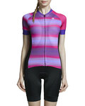 MONTON Kurzarm Fahrradtrikot - COLOR FOCUS LADY - Lila/Rosa