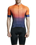 MONTON Kurzarm Fahrradtrikot - SUNGLOW - Orange/Blau