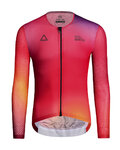 MONTON Langarm Fahrradtrikot für den Sommer - FIRE SUMMER - Rot