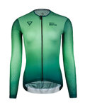 MONTON Langarm Fahrradtrikot für den Sommer - EARTH LADY SUMER - Grün