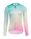 MONTON Langarm Fahrradtrikot für den Sommer - CANDYCOLOR LADY SMR - Hellgrün/Rosa