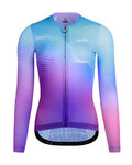 MONTON Langarm Fahrradtrikot für den Sommer - CANDYCOLOR LADY SMR - Blau/Lila