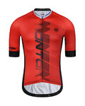 MONTON Kurzarm Fahrradtrikot - FORMULA - Rot/Schwarz
