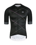 MONTON Kurzarm Fahrradtrikot - CHECKER - Schwarz