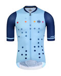 MONTON Kurzarm Fahrradtrikot - BLINKY - Blau/Hellblau