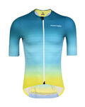 MONTON Kurzarm Fahrradtrikot - SAIUN - Blau/Gelb
