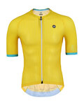 MONTON Kurzarm Fahrradtrikot - QUEST - Hellblau/Gelb
