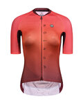 MONTON Kurzarm Fahrradtrikot - NEON LADY - Rot