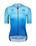 MONTON Kurzarm Fahrradtrikot - WATER LADY - Blau