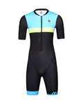 MONTON Fahrradoverall - WEAVO TRIATLON - Schwarz/Gelb/Blau