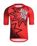 MONTON Kurzarm Fahrradtrikot - POW MTB - Rot