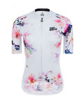 MONTON Kurzarm Fahrradtrikot - INKFLOWER LADY - Weiß