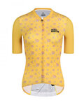MONTON Kurzarm Fahrradtrikot - PURPLEFLORAL YELLOW - Gelb
