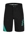 MONTON Fahrradshorts ohne Träger - SPLAT MTB - Schwarz/Türkis