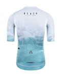 MONTON Kurzarm Fahrradtrikot - BEACH  - Blau/Weiß