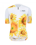 MONTON Kurzarm Fahrradtrikot - SUNFLOWER LADY - Weiß/Gelb