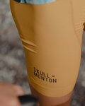 MONTON Kurze Fahrradhose mit Trägern - SKULL - Gelb