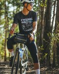MONTON Kurzarm Fahrrad-Shirt - CAMPING - Schwarz