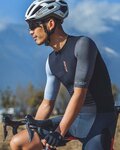 MONTON Kurzarm Fahrradtrikot - TRAVELER EVO - Grau/Schwarz/Weiß